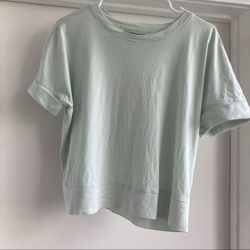 Anthropologie cotton boxy shirt